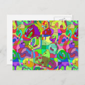 kleurrijk abstract Briefkaart (Voorkant / Achterkant)