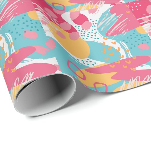 Kleurrijk Abstract Cadeaupapier (Rol Hoek)