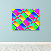 Kleurrijk Abstract Canvas Afdruk (Insitu (Houten vloer))