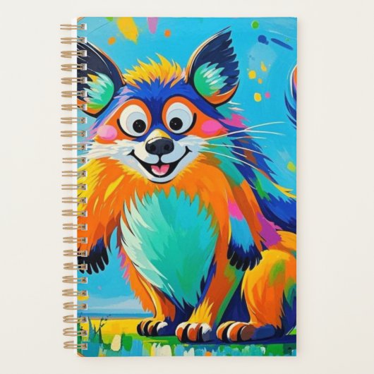 Kleurrijk abstract dierenartsontwerp planner (Voorkant)