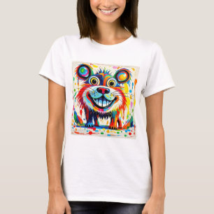Kleurrijk abstract dierenartsontwerp t-shirt