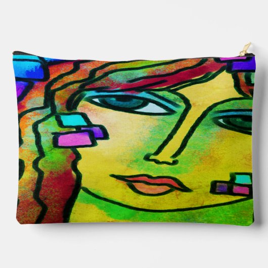 Kleurrijk Abstract digitaal schilderen Etui (Achterkant)