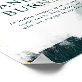 Kleurrijk Abstract Dit Kaars Brandt Trouw Teken Poster (Hoek)