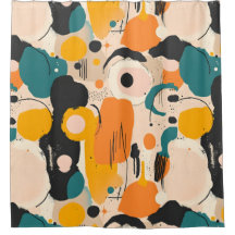 Kleurrijk Abstract douchegordijn