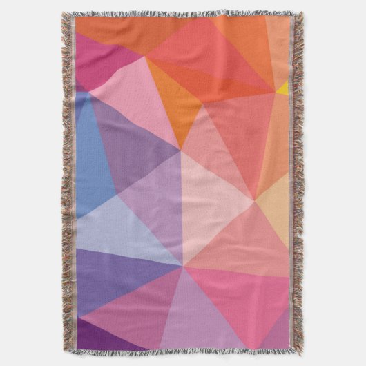 Kleurrijk Abstract driehoekspatroon Deken (Voorkant Verticaal)