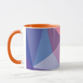 Kleurrijk Abstract driehoekspatroon Mok (Links)