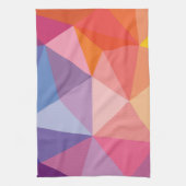 Kleurrijk Abstract driehoekspatroon Theedoek (Verticaal)