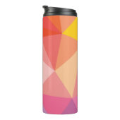 Kleurrijk Abstract driehoekspatroon Thermosbeker (Geroteerd rechts)
