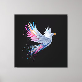 Kleurrijk Abstract Eagle Design Canvas Afdruk