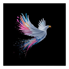 Kleurrijk Abstract Eagle Design Perfect Poster