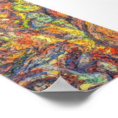 Kleurrijk Abstract expressionisme Schildend Poster (Hoek)