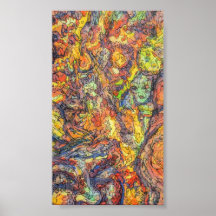 Kleurrijk Abstract expressionisme Schildend Poster
