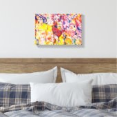 Kleurrijk Abstract expressionisme SchilderCanvas P Canvas Afdruk (Insitu (Slaapkamer))