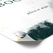 Kleurrijk Abstract Gastboek Bord Poster (Hoek)