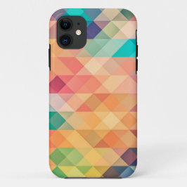 Kleurrijk Abstract geometrisch patroon iPhone 11 Hoesje