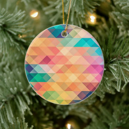 Kleurrijk Abstract geometrisch patroon Keramisch Ornament