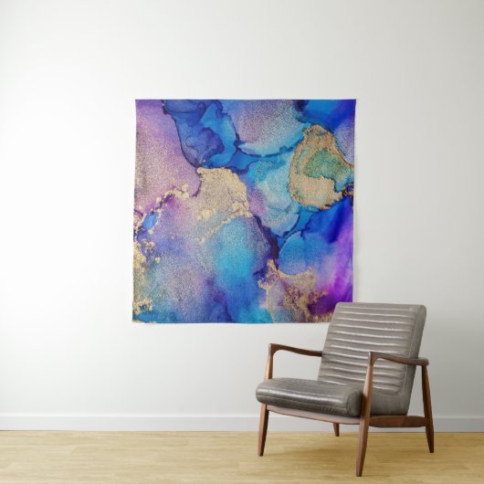 Kleurrijk Abstract: getextureerde olieverfschilder Wandkleed (In situ)