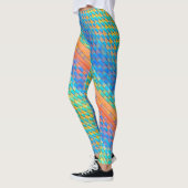 Kleurrijk Abstract geweven digitaal patroon Leggings (Links)