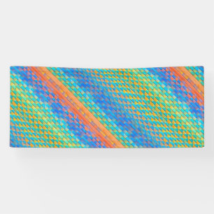 Kleurrijk Abstract geweven digitaal patroon Spandoek