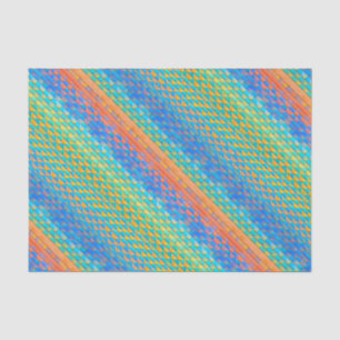 Kleurrijk Abstract geweven digitaal patroon Tissuepapier