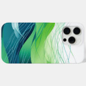 Kleurrijk abstract golfontwerp Case-Mate iPhone case (Achterkant (horizontaal))