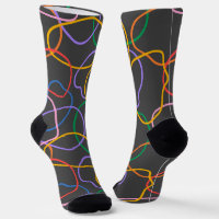 Kleurrijk Abstract golvend lijnenpatroon