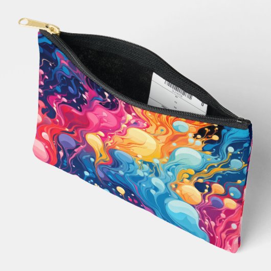 Kleurrijk Abstract golvend patroon Etui (Open)