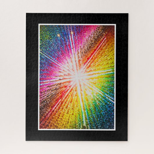 Kleurrijk Abstract, helder, moeilijk kleurbaar Legpuzzel (Verticaal)