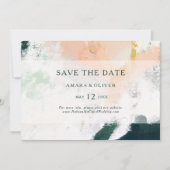 Kleurrijk Abstract horizontaal sparen de Datum Save The Date (Voorkant)