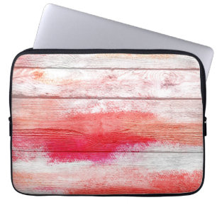 Kleurrijk Abstract hout #9 Laptop Sleeve
