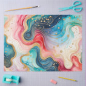 Kleurrijk Abstract Ink Art Tissue Papier (Craft)