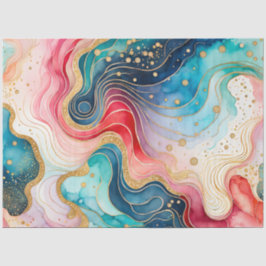 Kleurrijk Abstract Ink Art Tissue Papier