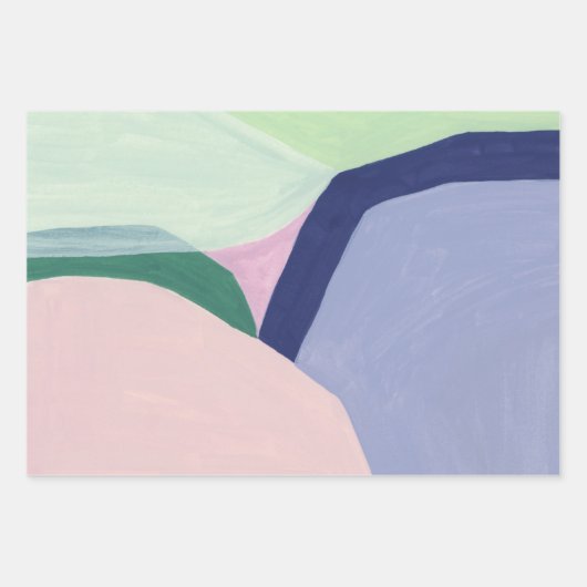 Kleurrijk Abstract Kunst Inpakpapier Vel (Voorkant)