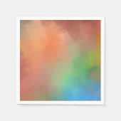 Kleurrijk Abstract Kunst Sjabloon Elegant Modern Servet (Voorkant)