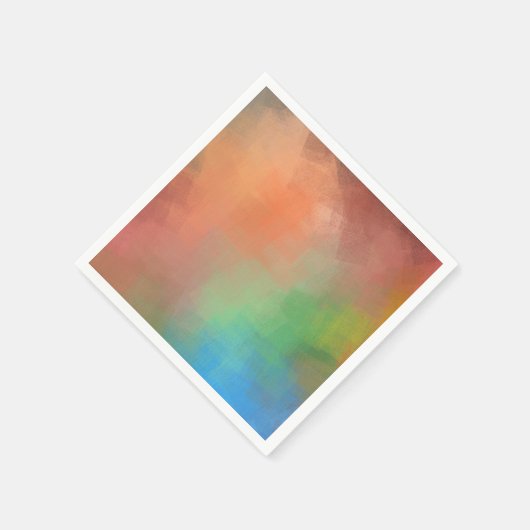 Kleurrijk Abstract Kunst Sjabloon Elegant Modern Servet (Hoek)