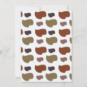 Kleurrijk Abstract Kunstenaar Verjaardagsfeest Kaart (Achterkant)