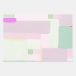 Kleurrijk Abstract kunstpaaspapier voor het oppakk Inpakpapier Vel