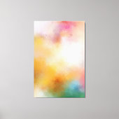 Kleurrijk Abstract Kunstrood Geel Paars Groen Canvas Afdruk (Voorkant)