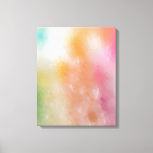 Kleurrijk Abstract kunstrood roze blauw Paars groe Canvas Afdruk
