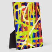 Kleurrijk Abstract kunstwerk Fotoplaat (Zijkant)