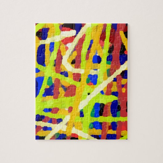 Kleurrijk Abstract kunstwerk Legpuzzel (Verticaal)