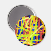 Kleurrijk Abstract kunstwerk Magneet (Voorkant / Achterkant)
