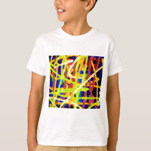Kleurrijk Abstract kunstwerk T-shirt