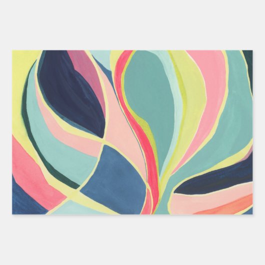 Kleurrijk Abstract kunstwerkpapier Inpakpapier Vel (Voorkant 3)