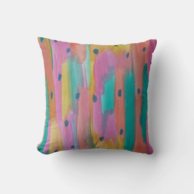 Kleurrijk Abstract Kussen (Voorkant)