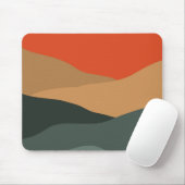 Kleurrijk abstract landschap muismat (Met muis)