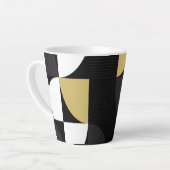 Kleurrijk Abstract Latte Mok (Linkerhoek)