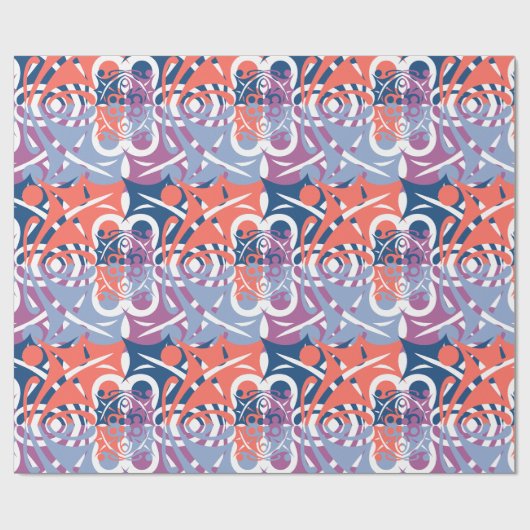 Kleurrijk Abstract LEAF-patroon Cadeaupapier (Vlak)