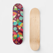 Kleurrijk Abstract lef Skateboard (Voorkant)