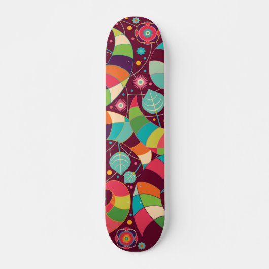 Kleurrijk Abstract lef Skateboard (Voorkant)